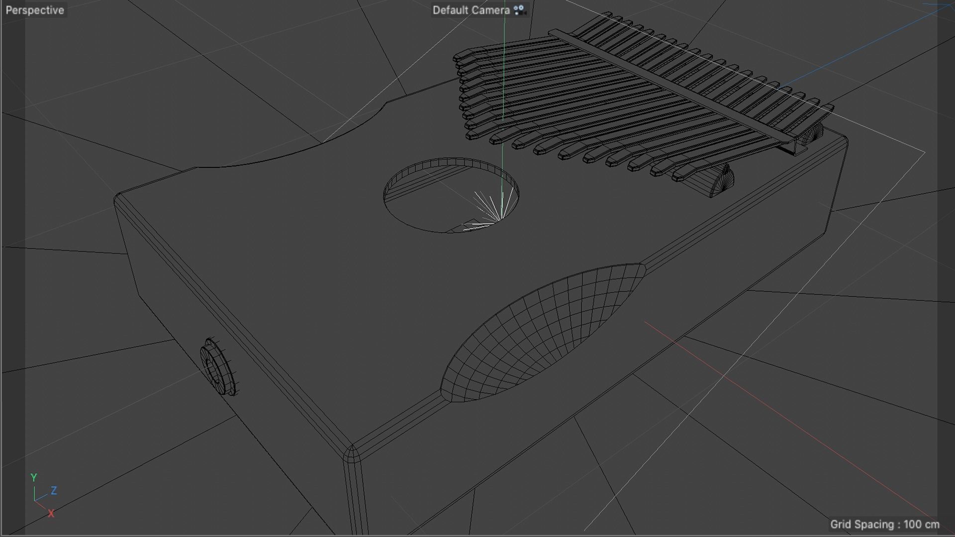 Kalimba Acoustic Piano 3D model_5
