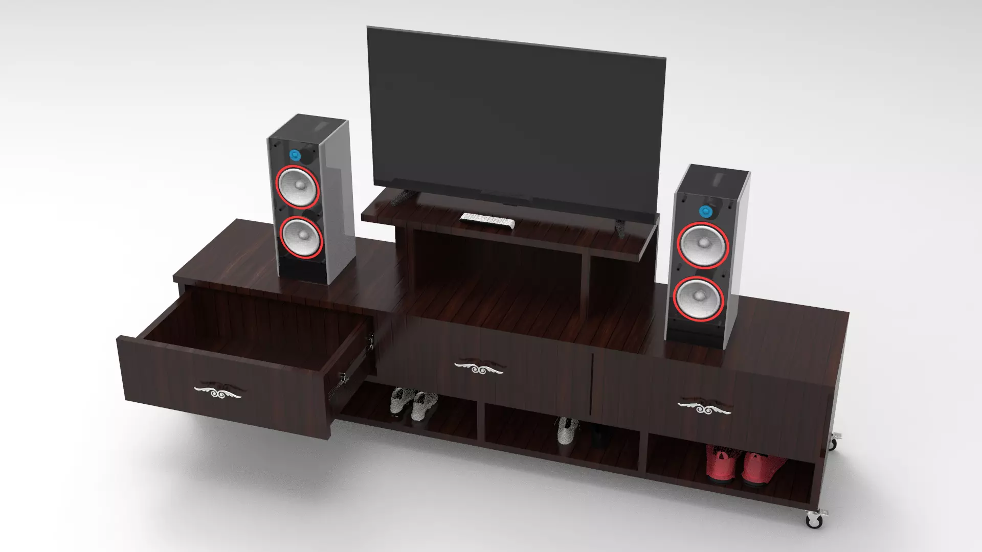 3D model Sleek 7ft LED Console- Ready for Your Personal Touch VR / AR ...