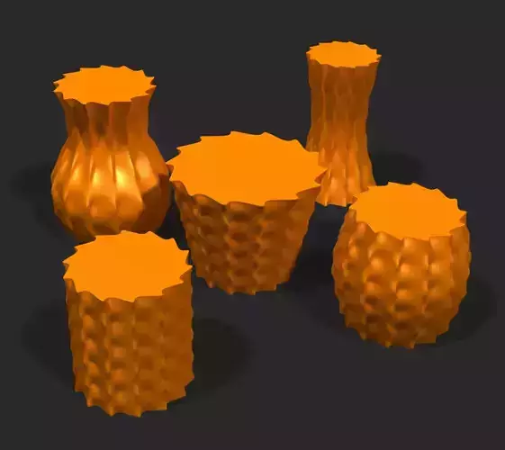 Cups and vases - spiky surface