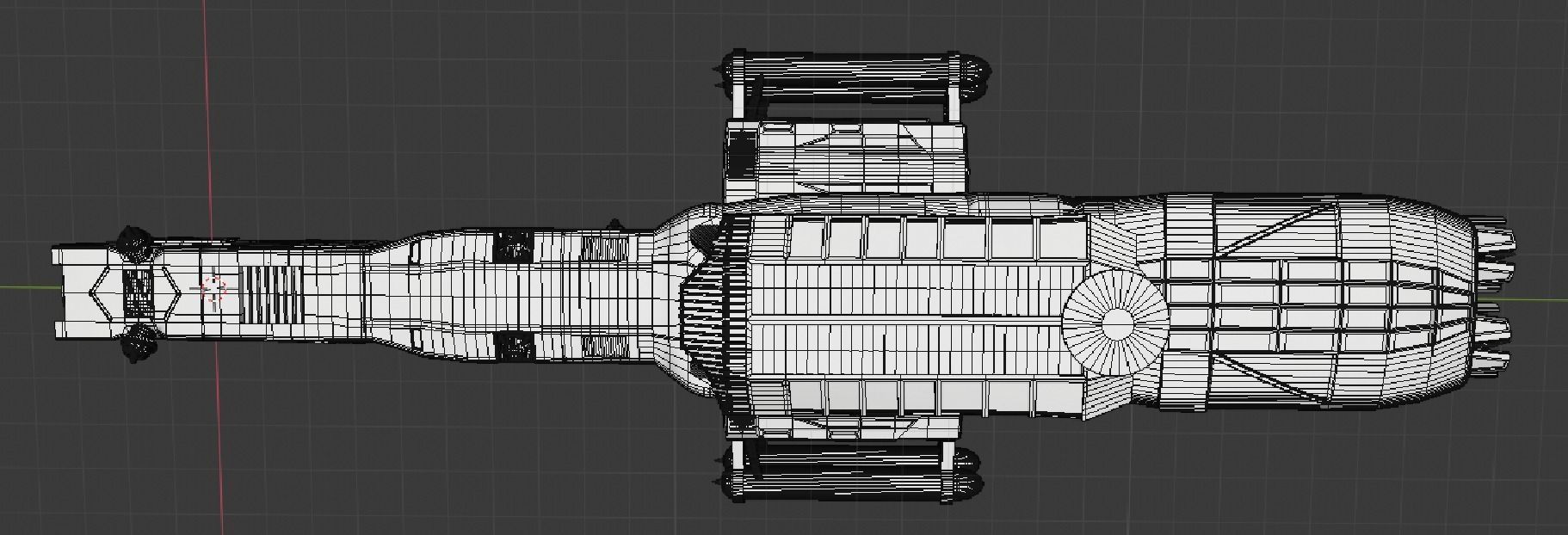 science spaceship 3D model_11