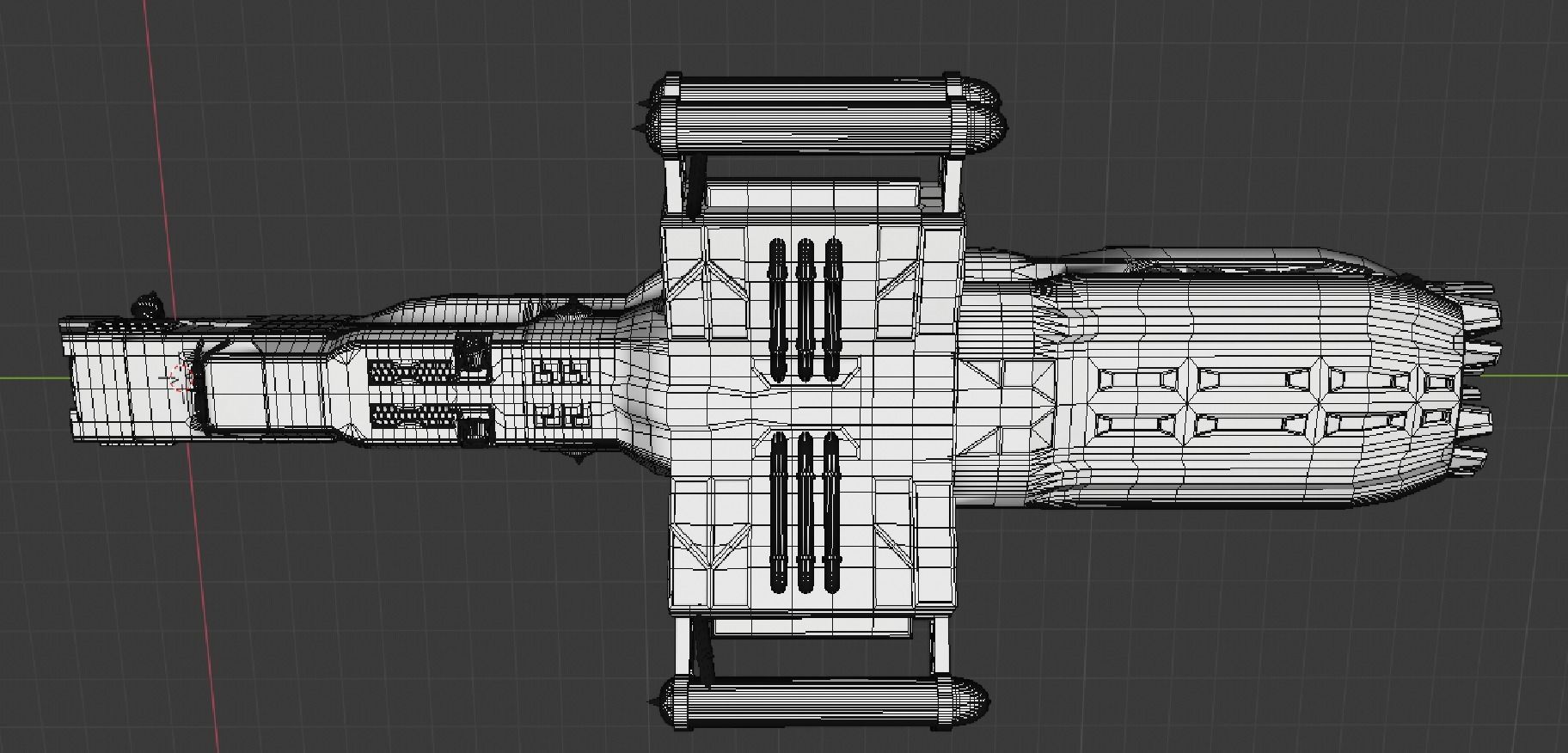 science spaceship 3D model_9