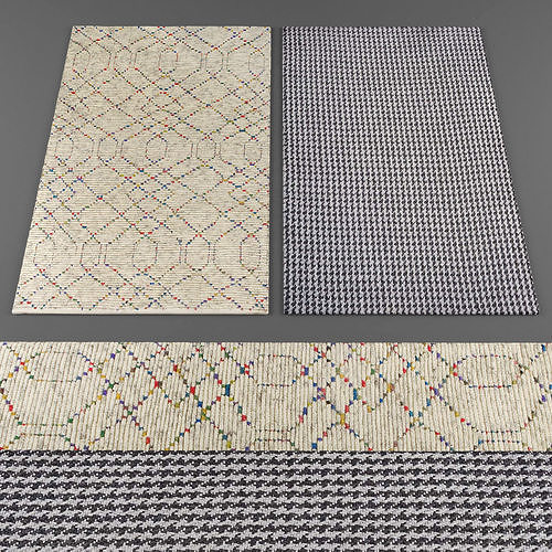 Rugs collection 175 Low-poly 3D model