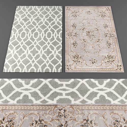 Rugs collection 177 Low-poly 3D model