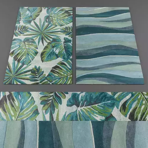 Rugs collection 178 Low-poly 3D model