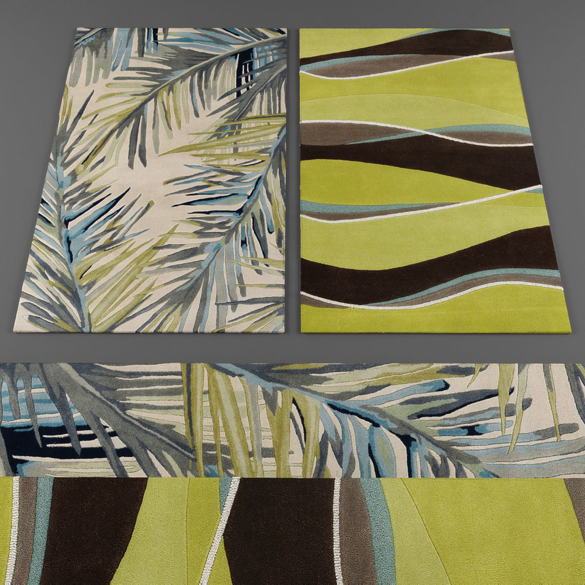 Rugs collection 178 Low-poly 3D model_2