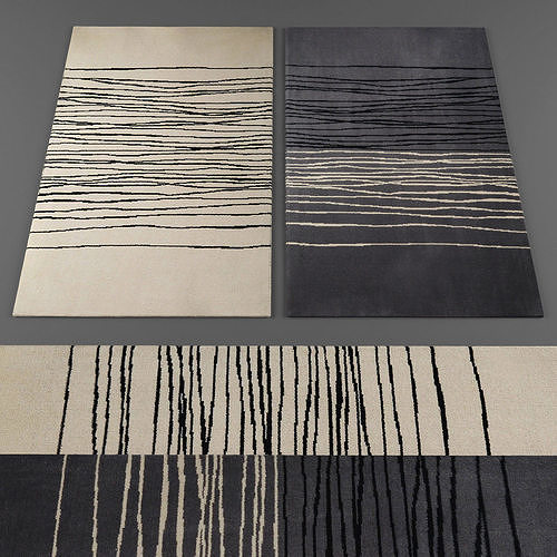 Rugs collection 183 Low-poly 3D model