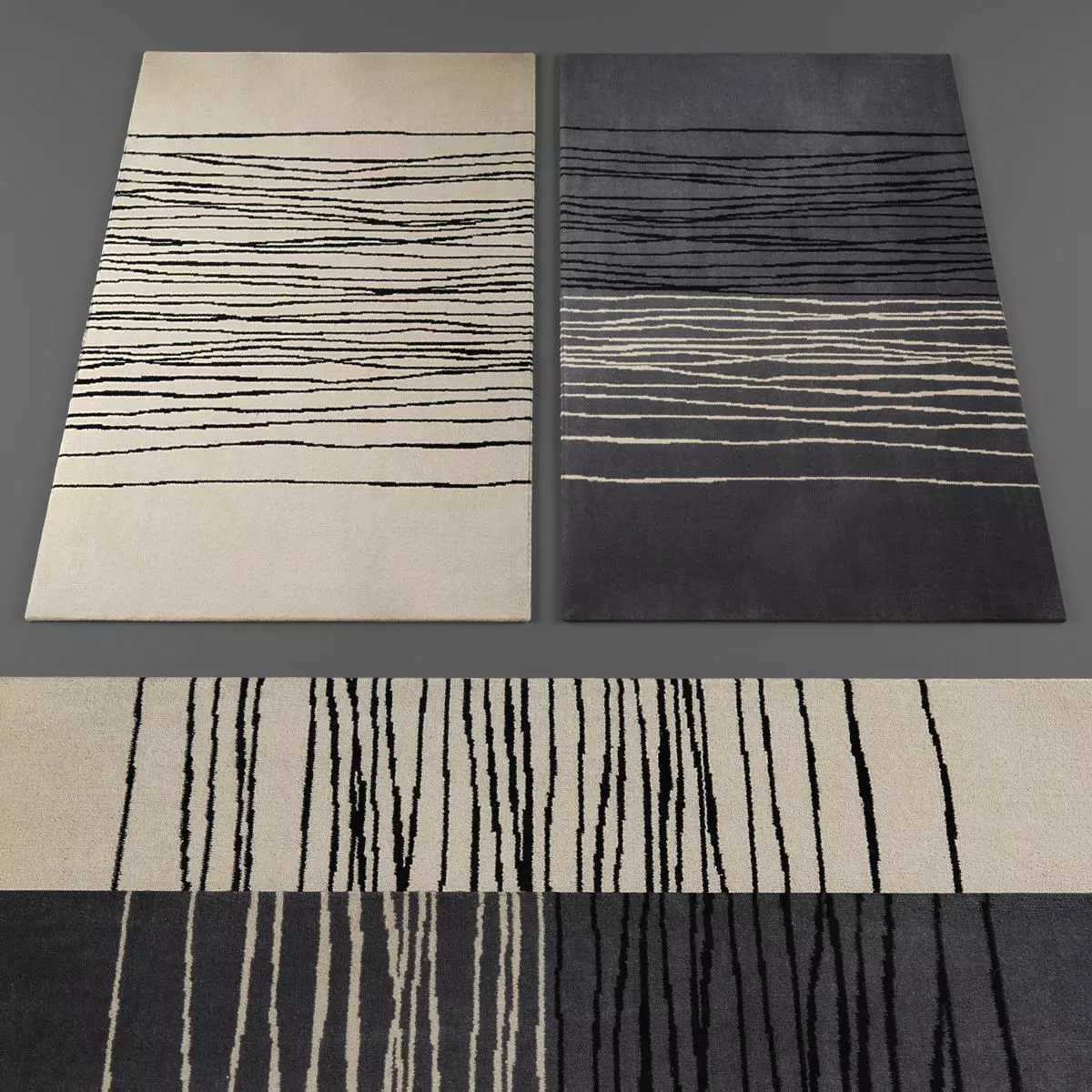 Rugs collection 183 Low-poly 3D model_0