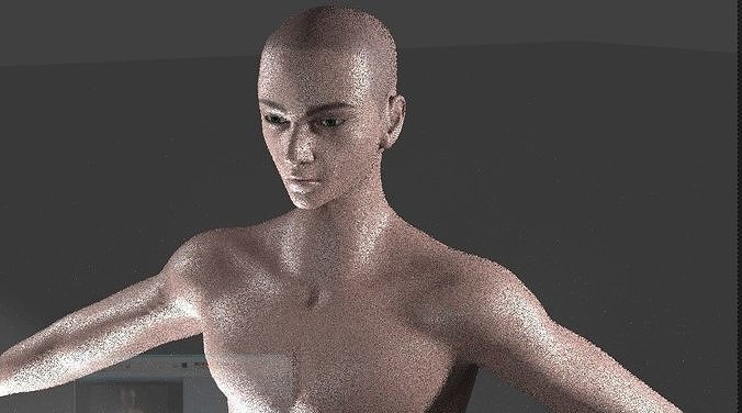 Realistic Human Body Base mesh - Rigged Low-poly 3D model Low-poly 3D model