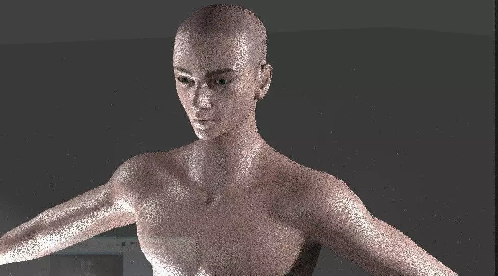 Realistic Human Body Base mesh - Rigged Low-poly 3D model Low-poly 3D model_0