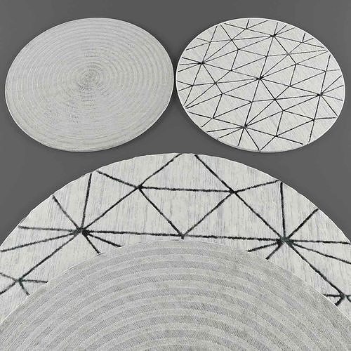Rugs collection 186 Low-poly 3D model