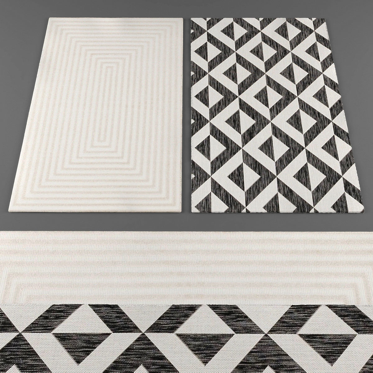 Rugs collection 187 Low-poly 3D model_2