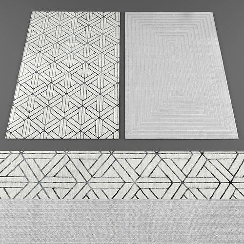 Rugs collection 187 Low-poly 3D model