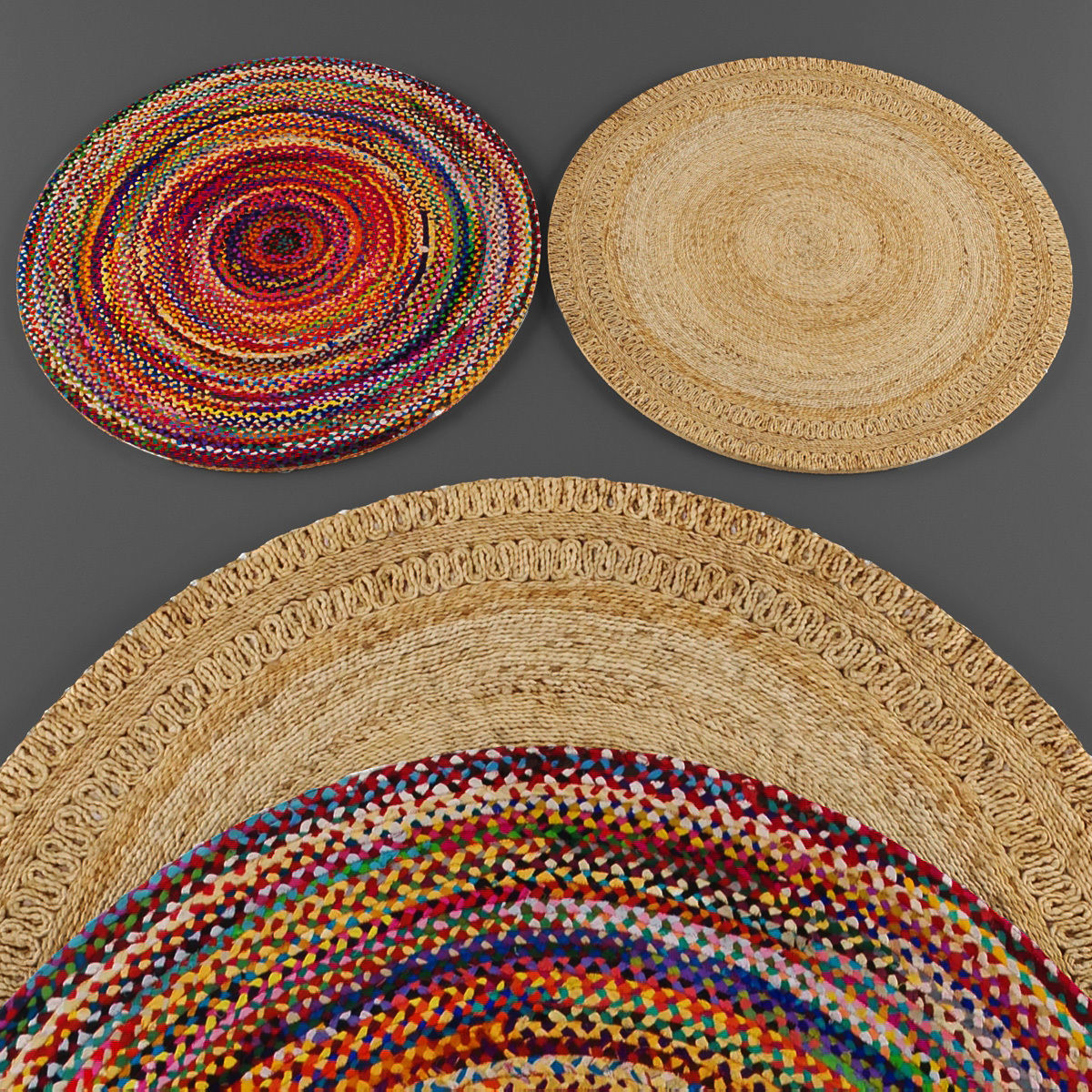 Rugs collection 190 Low-poly 3D model_1