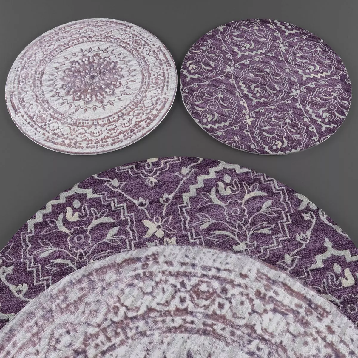 Rugs collection 192 Low-poly 3D model_0