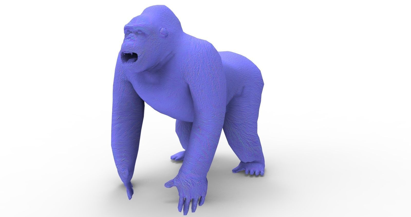 3D Model Gorilla Animated and Rigged Low-poly 3D model_20