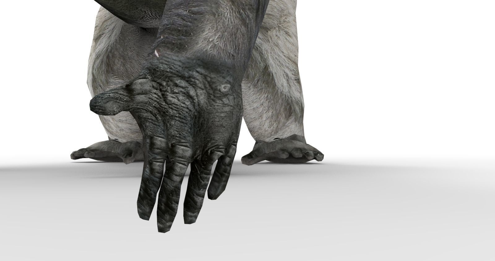 3D Model Gorilla Animated and Rigged Low-poly 3D model_12
