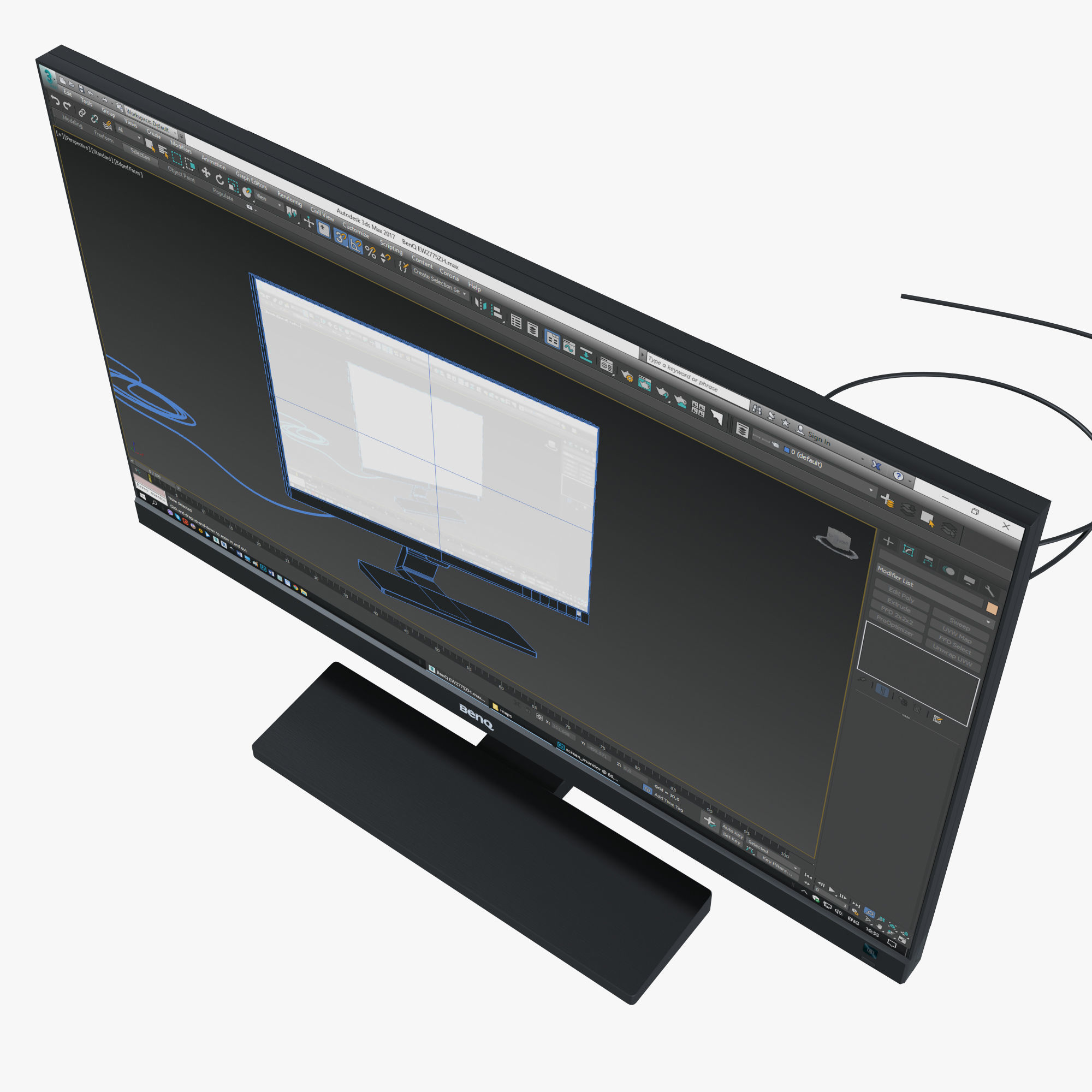 Monitor BenQ 3D model_5