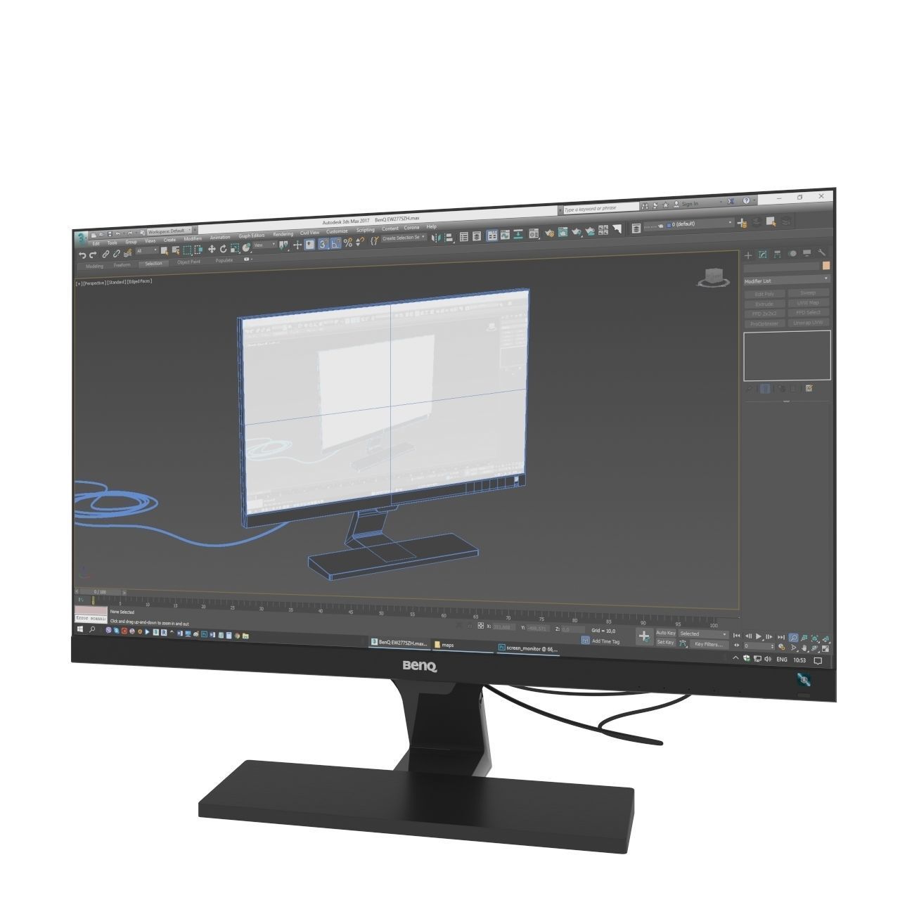 Monitor BenQ 3D model_8