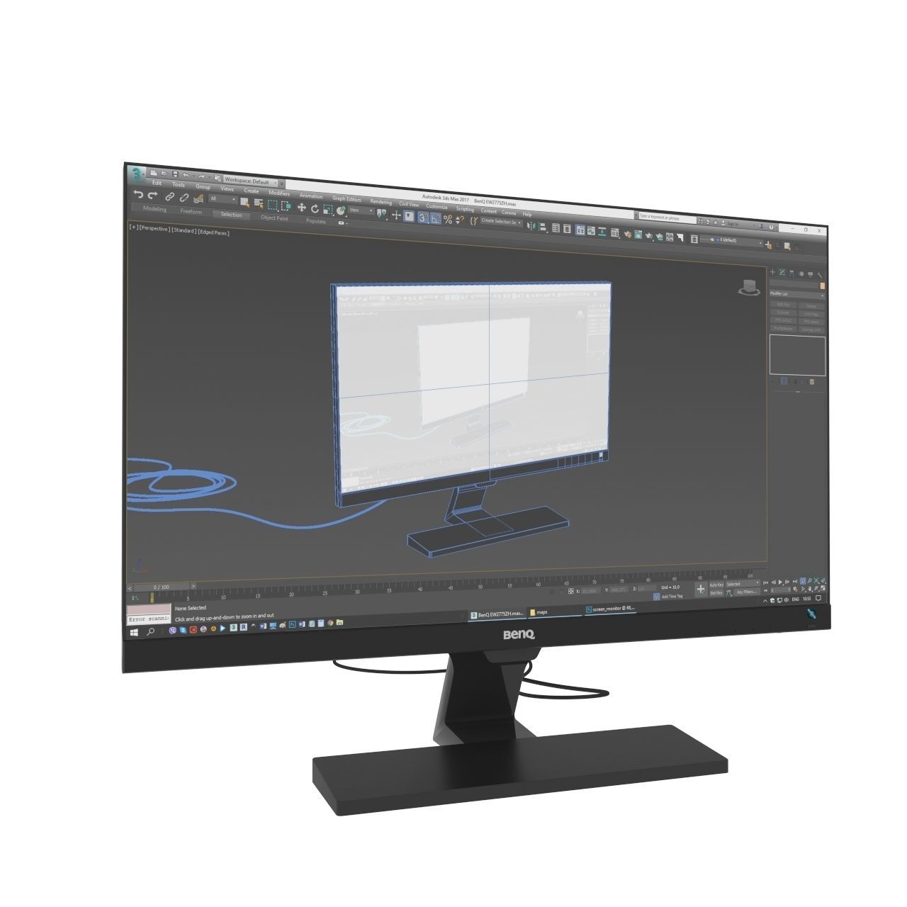 Monitor BenQ 3D model_7