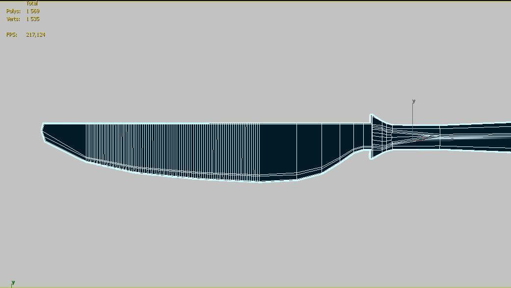 snack knife 3D model_7