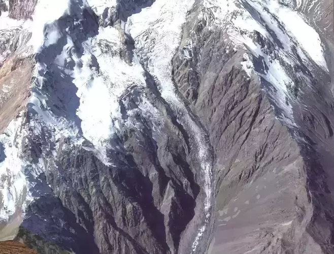 Mount Kazbek 5037 meters Georgia 3D model