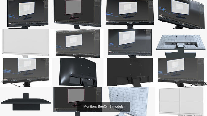 Monitors BenQ 3D Model Collection