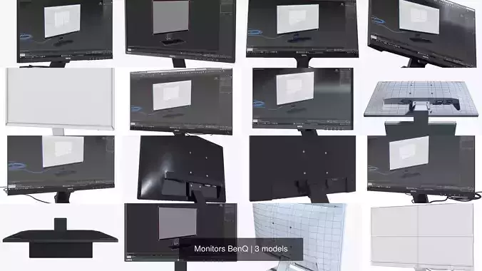 Monitors BenQ 3D Model Collection