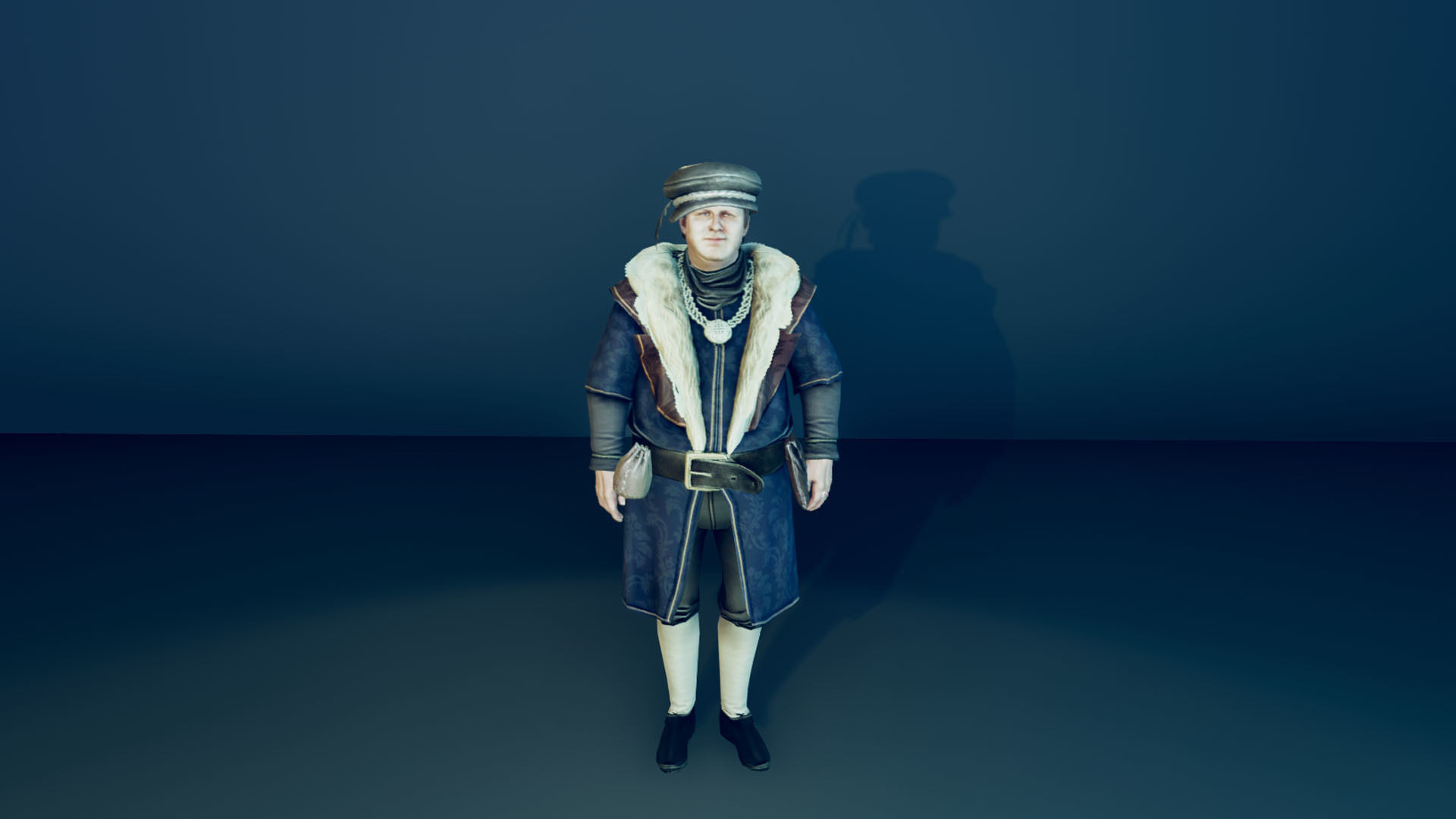 Medieval Citizen Low-poly 3D model_3