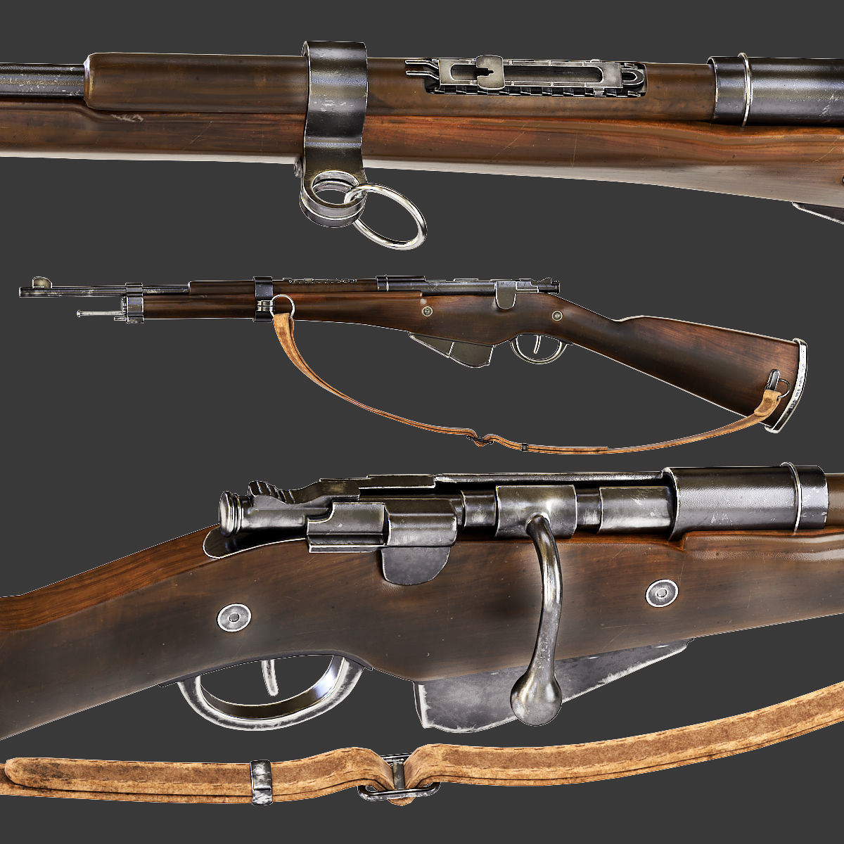 Mle1916 rifles 3D model_0