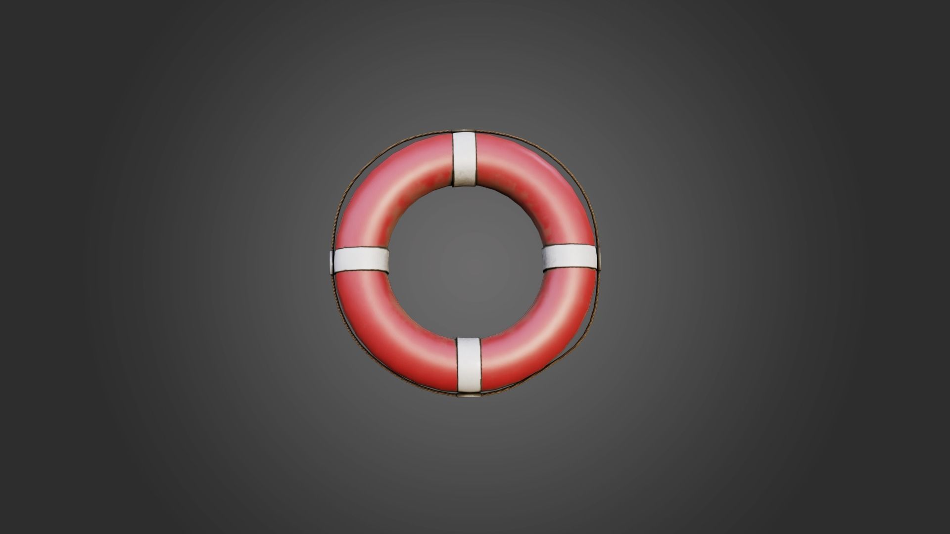 Wooden Boat Low-poly 3D model_30