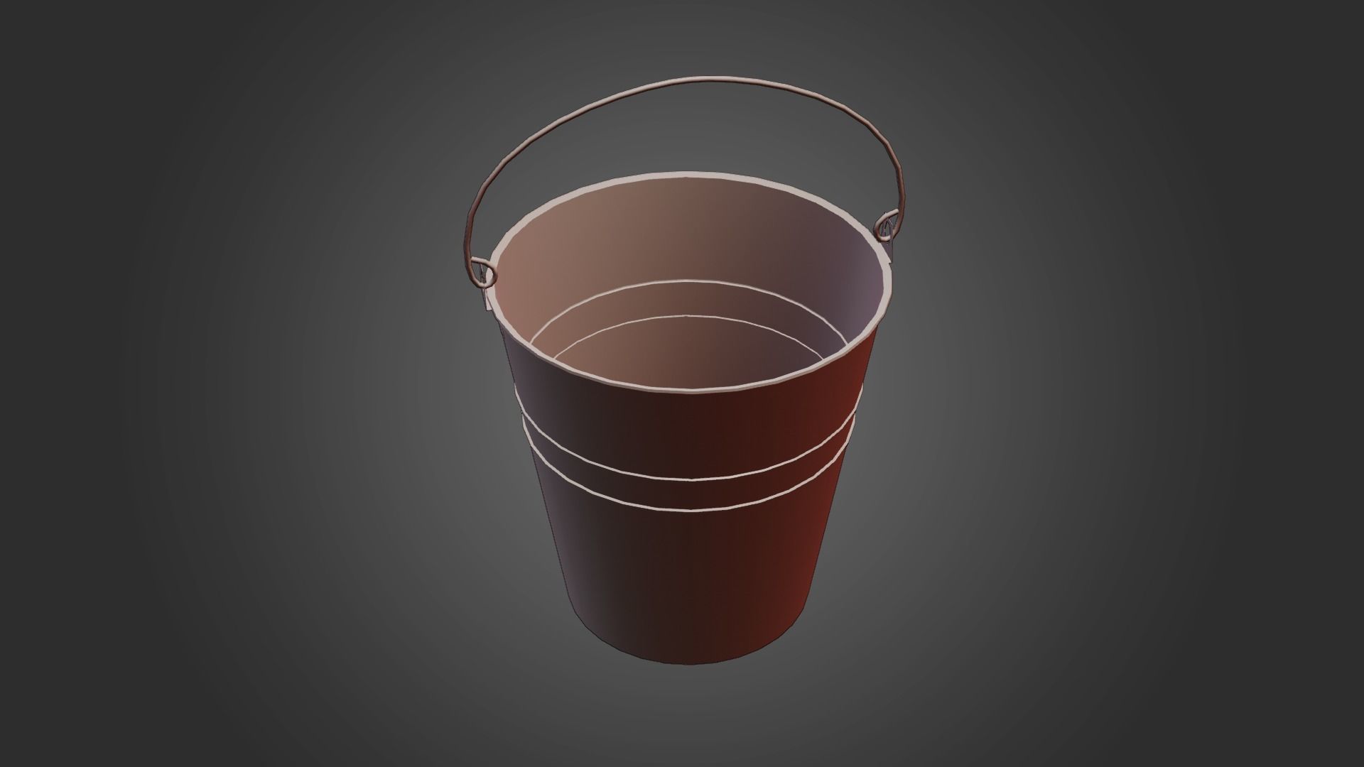 Wooden Boat Low-poly 3D model_22