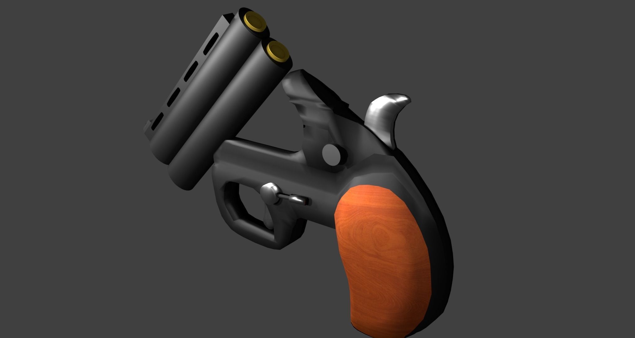 Palm pistol  3D model_3