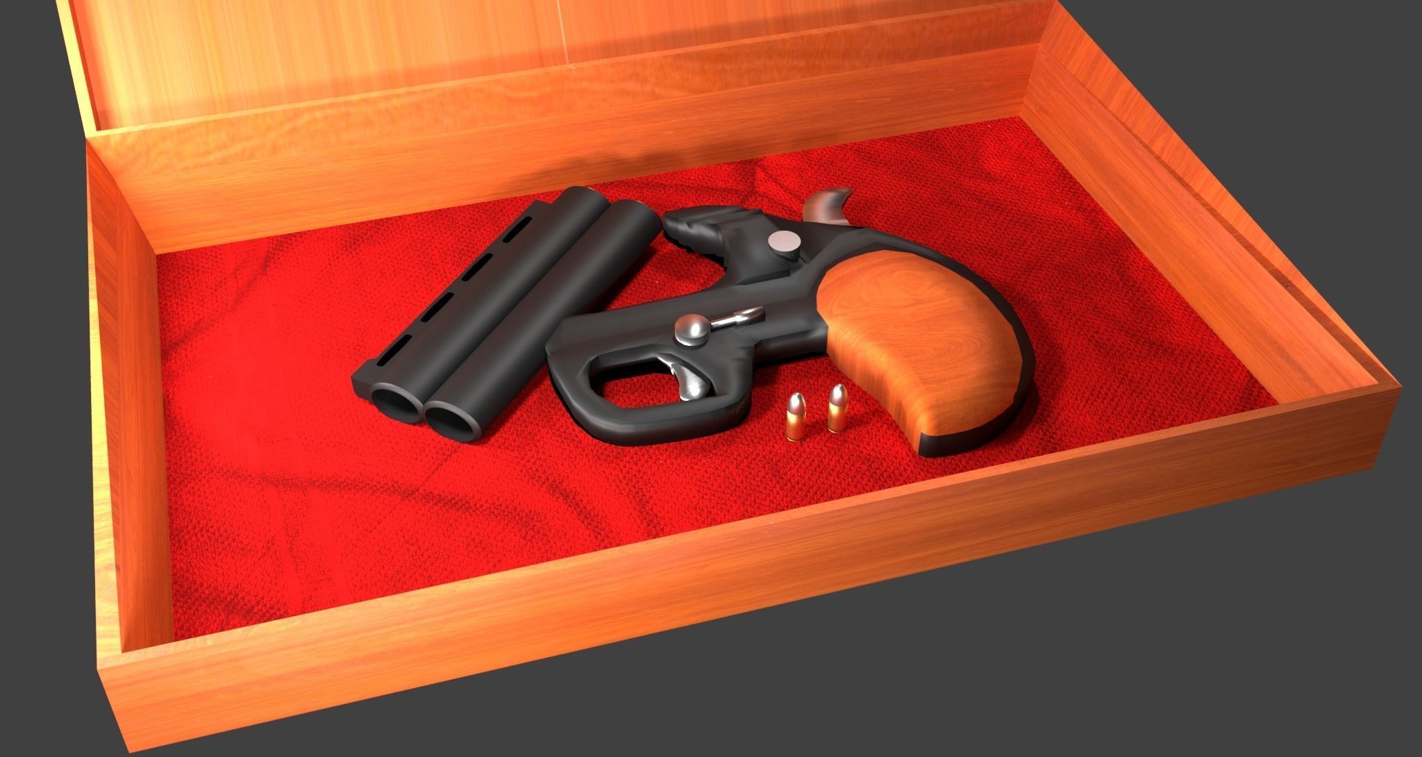 Palm pistol  3D model_1
