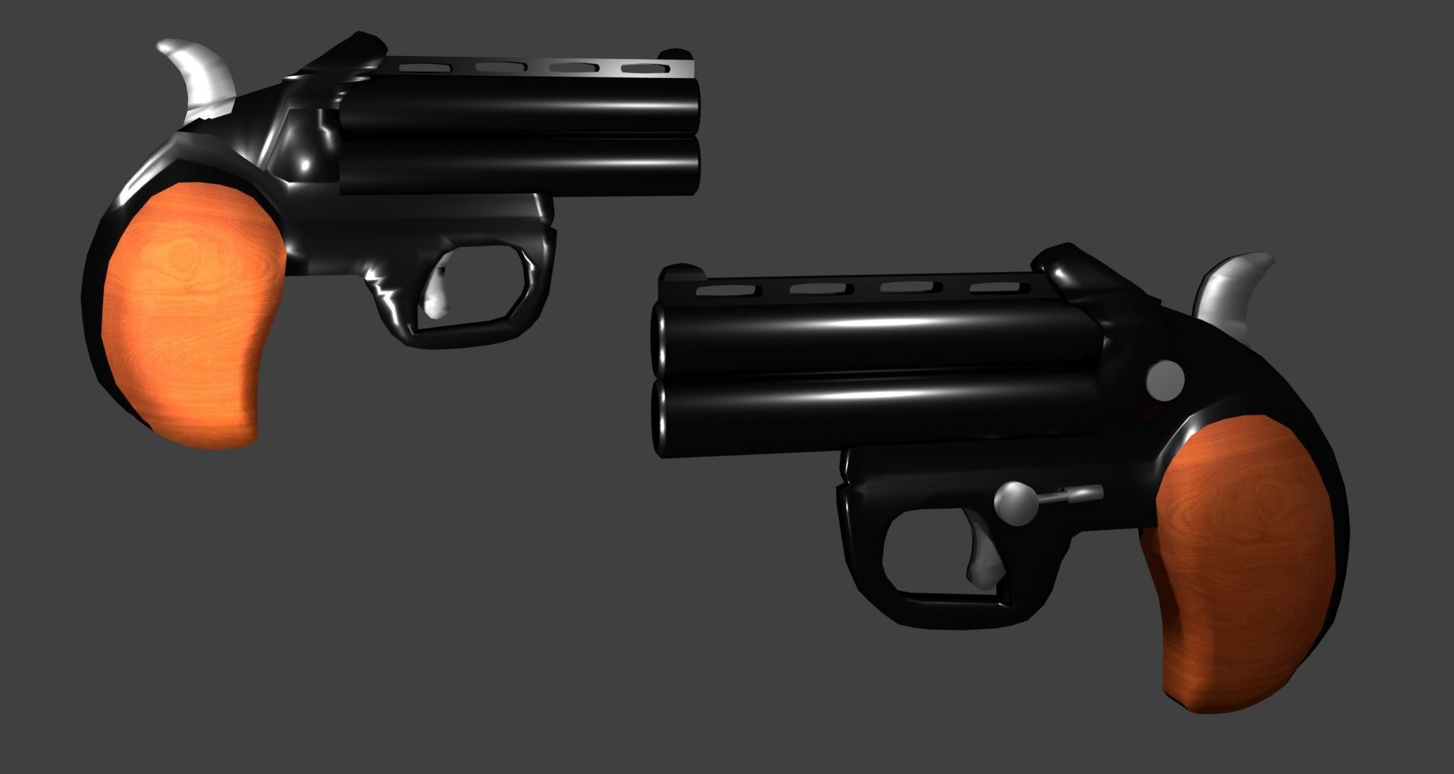 Palm pistol  3D model_9