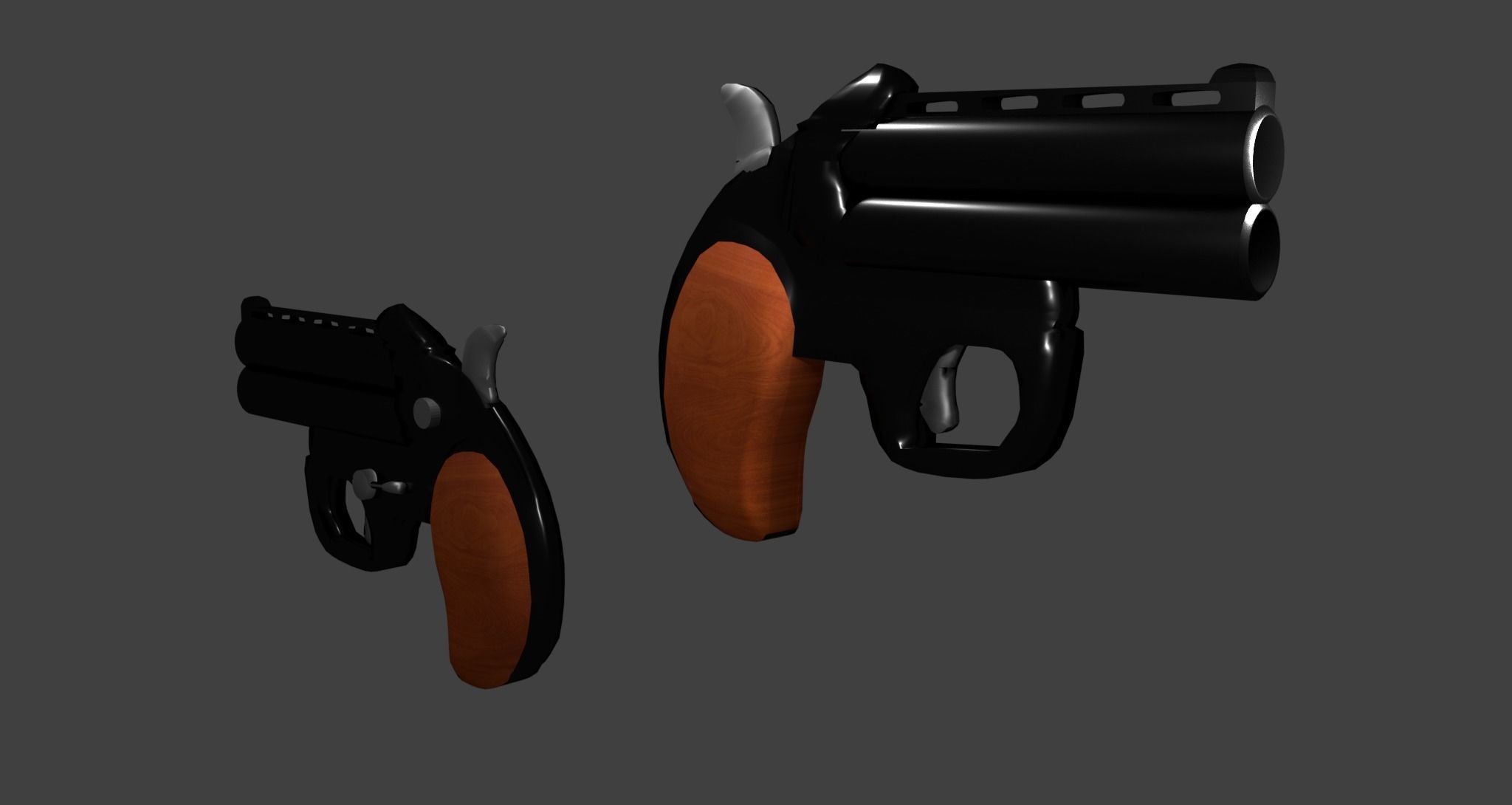 Palm pistol  3D model_5
