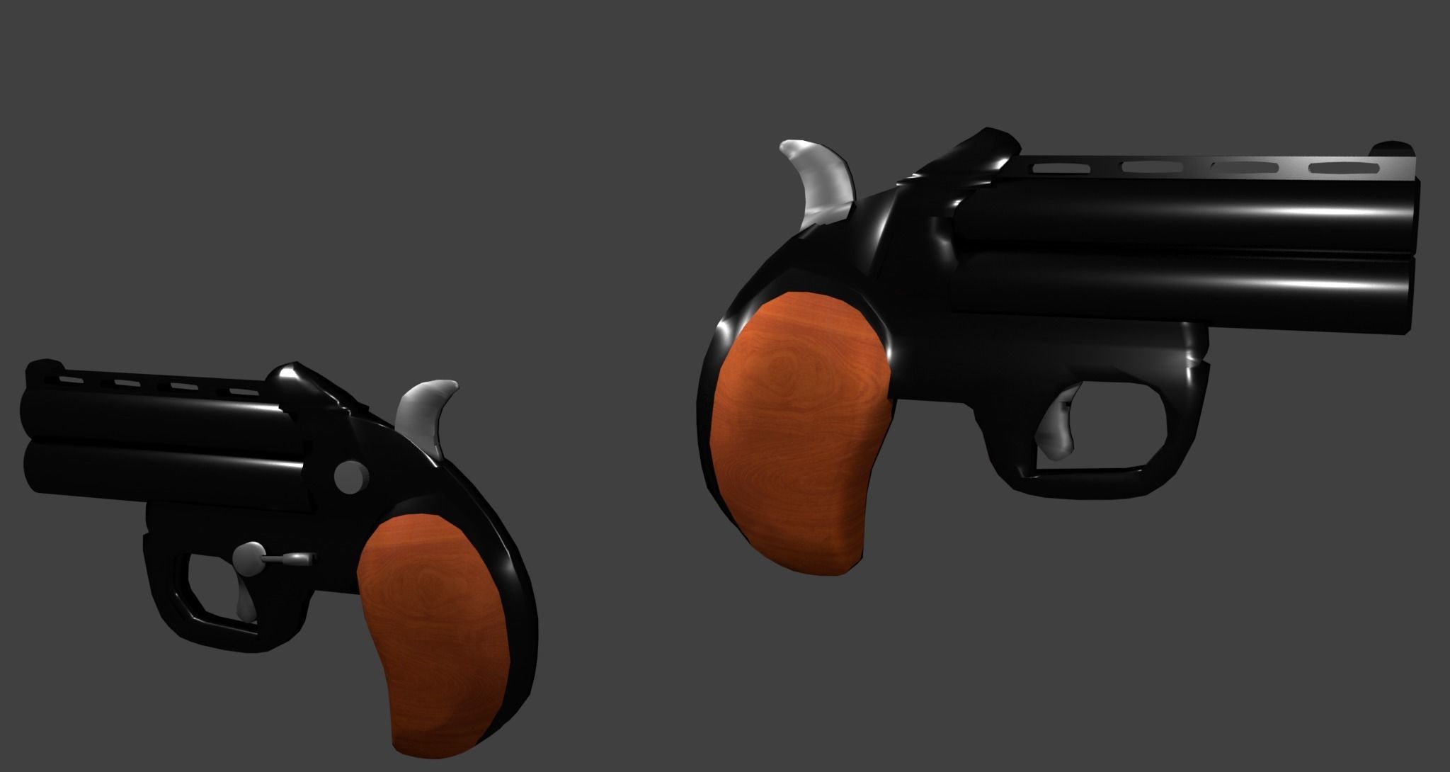 Palm pistol  3D model_4
