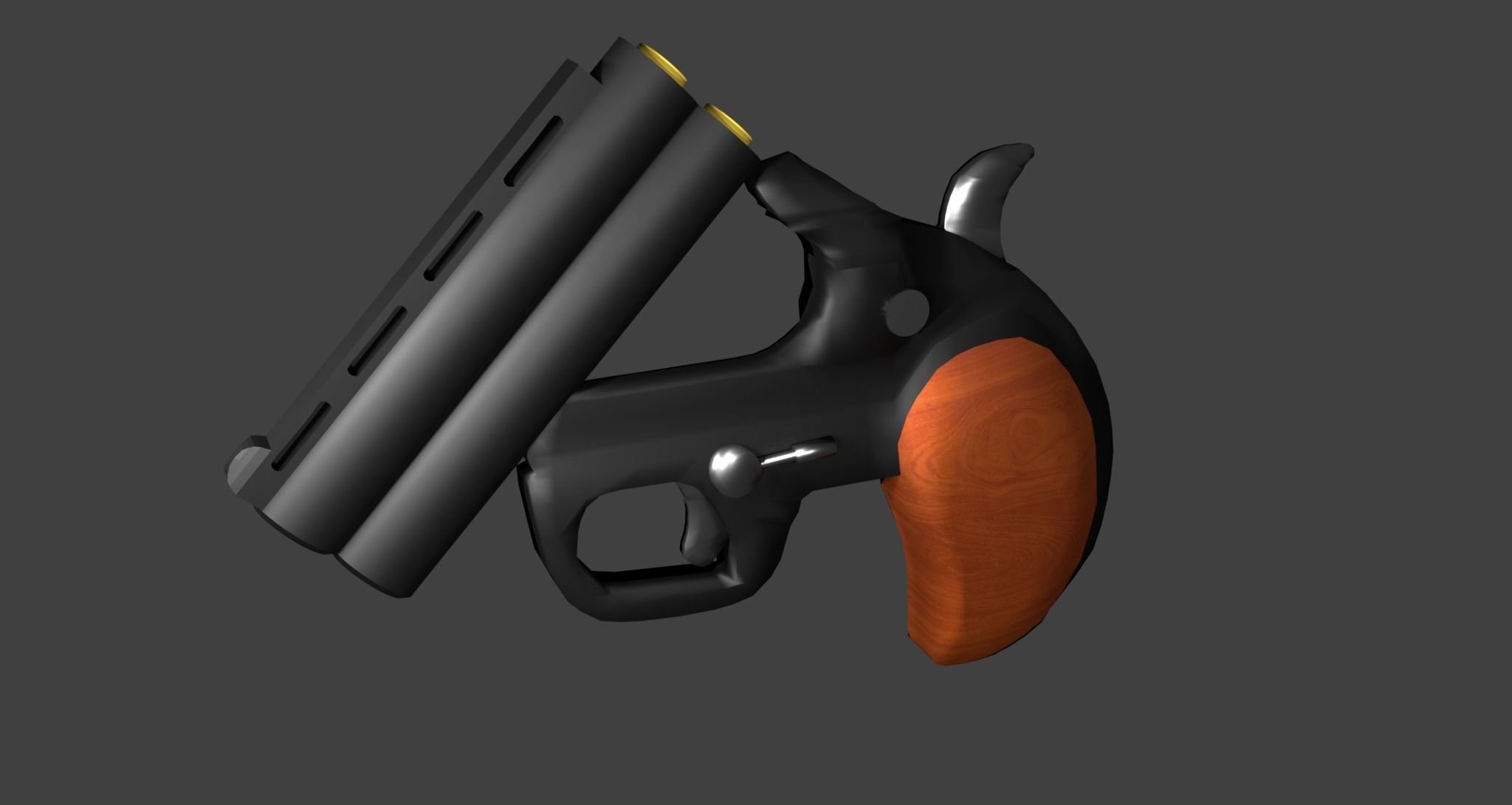 Palm pistol  3D model_2