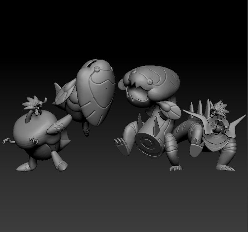 Galar Pokemon Fossil Arctozolt 3D print model_3