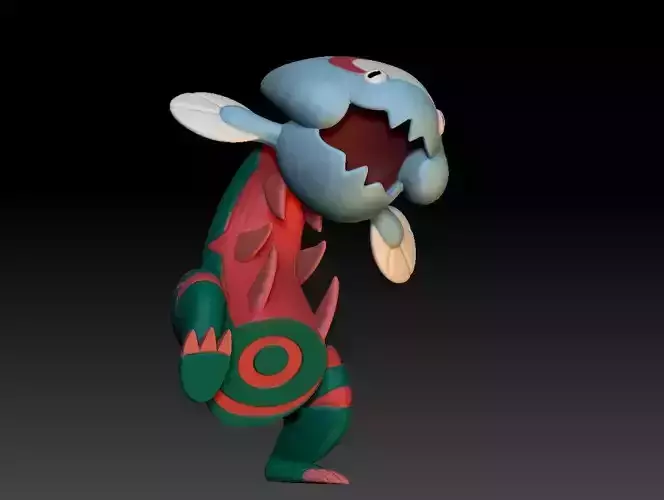 Galar Pokemon Fossil Dracovish 3D print model