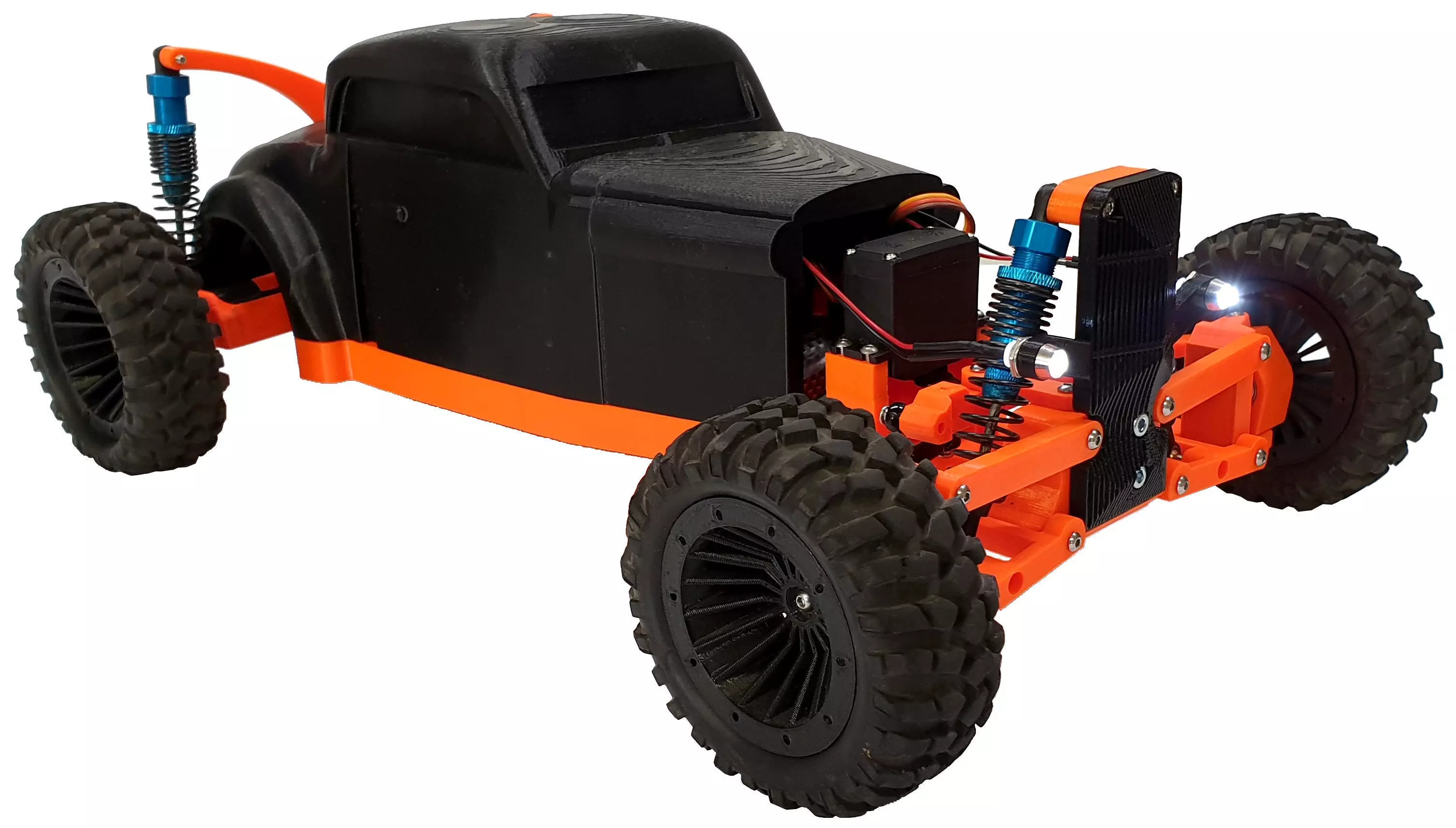 Hot Rod - RC car 3D print model_0