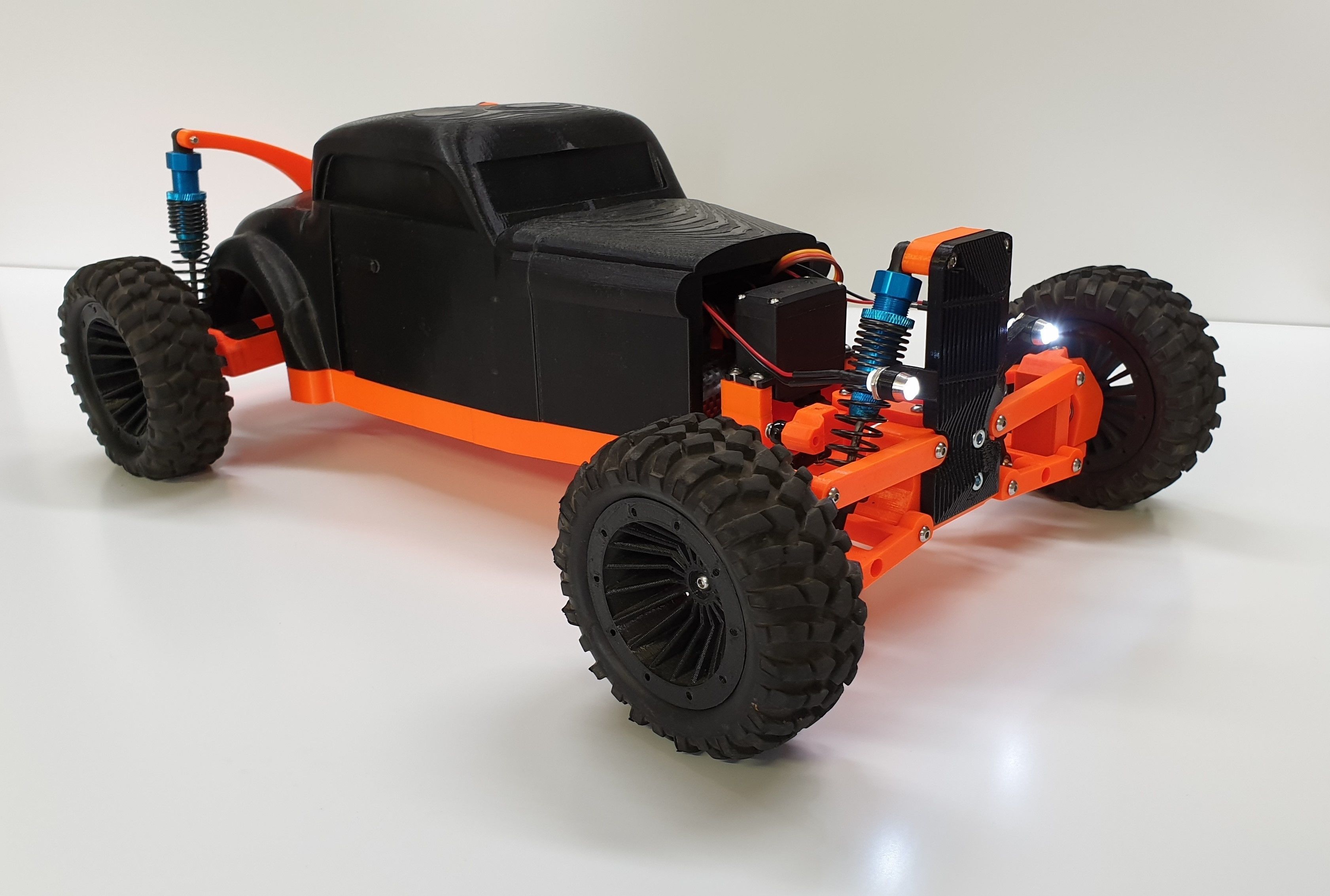 Hot Rod - RC car 3D print model_38
