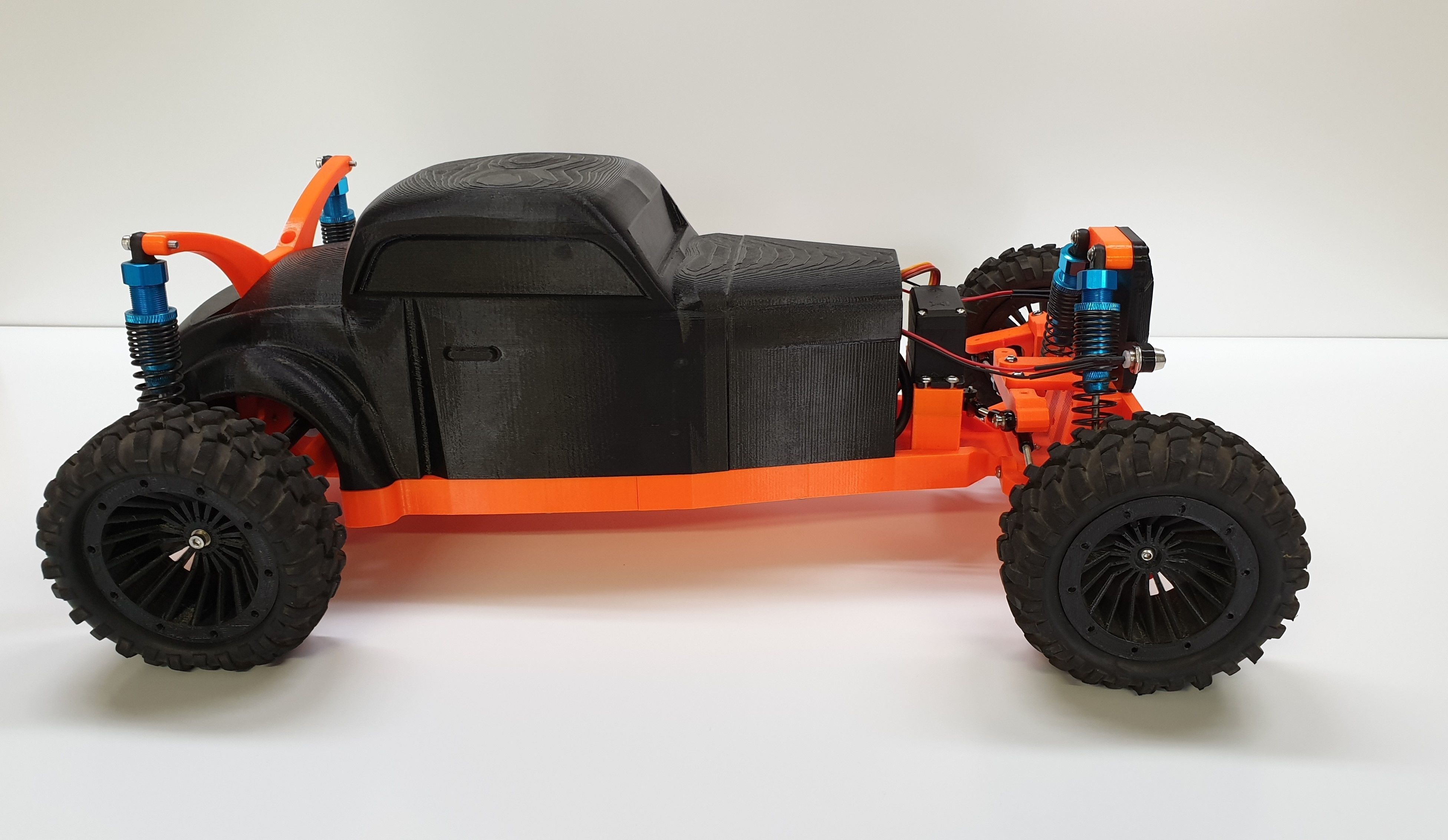 Hot Rod - RC car 3D print model_36
