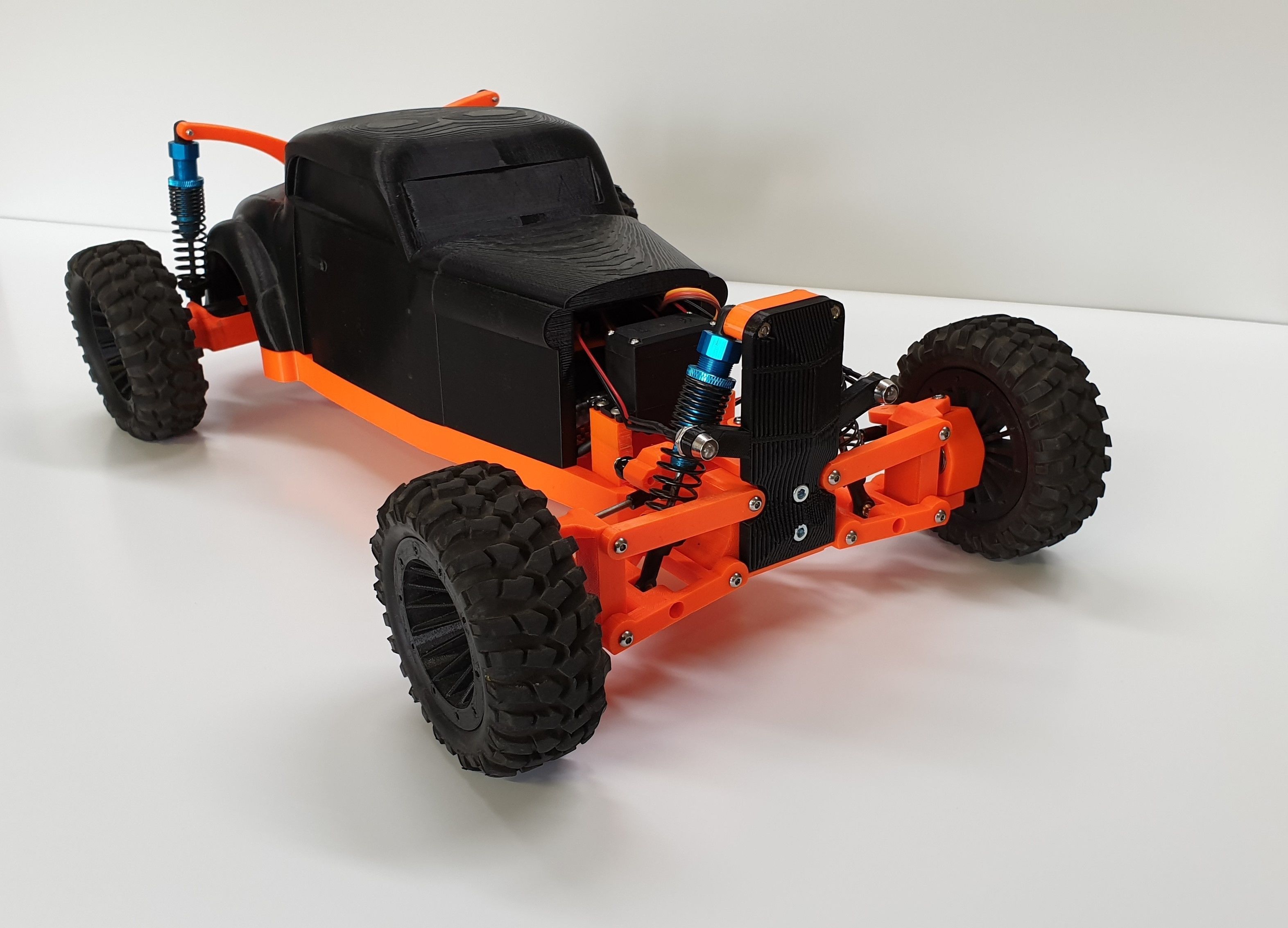 Hot Rod - RC car 3D print model_35