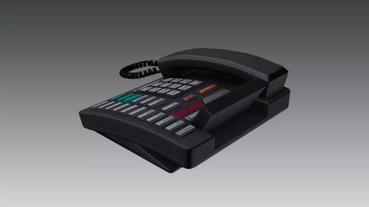 Office Phone Low-poly 3D model