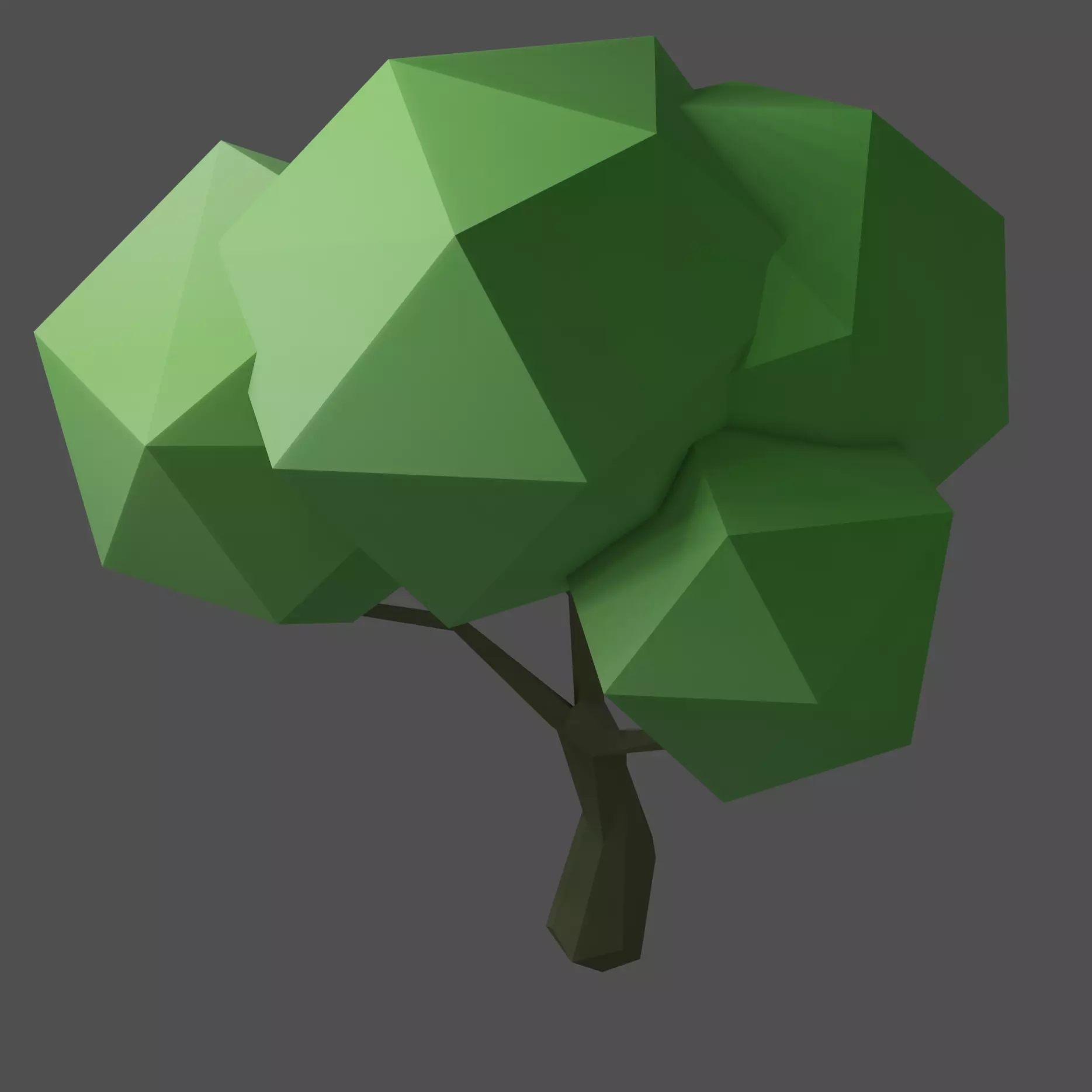 3D model tree low poly polygonal VR / AR / low-poly | CGTrader