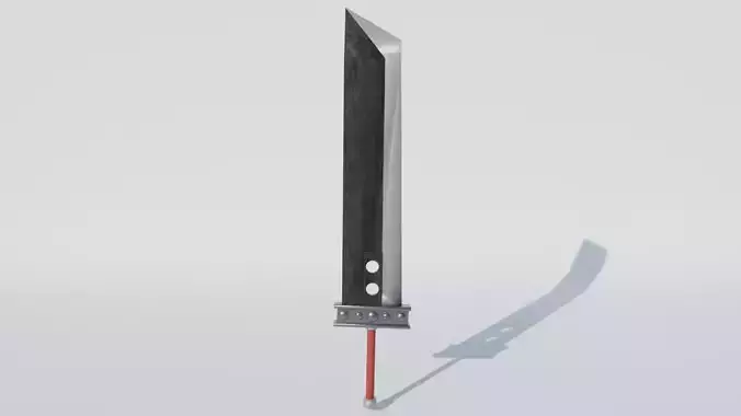 Final Fantasy Big Sword Free low-poly 3D model