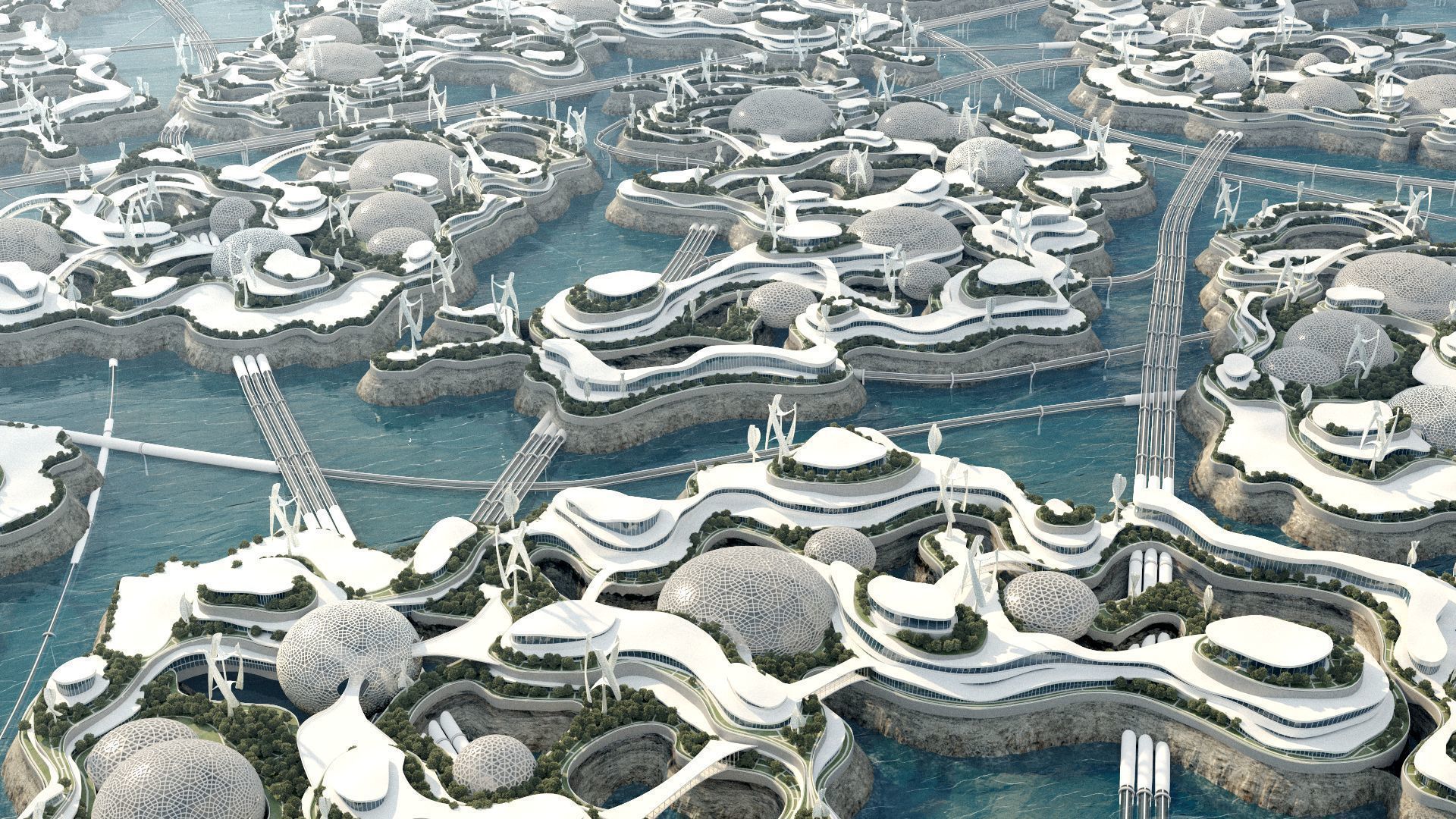 Metropolis Eco energy 3D model_11