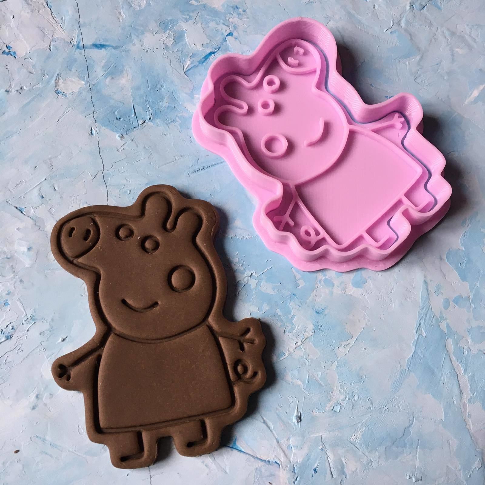 Peppa Pig Cookie Cutter 3D print model 3D print model_1