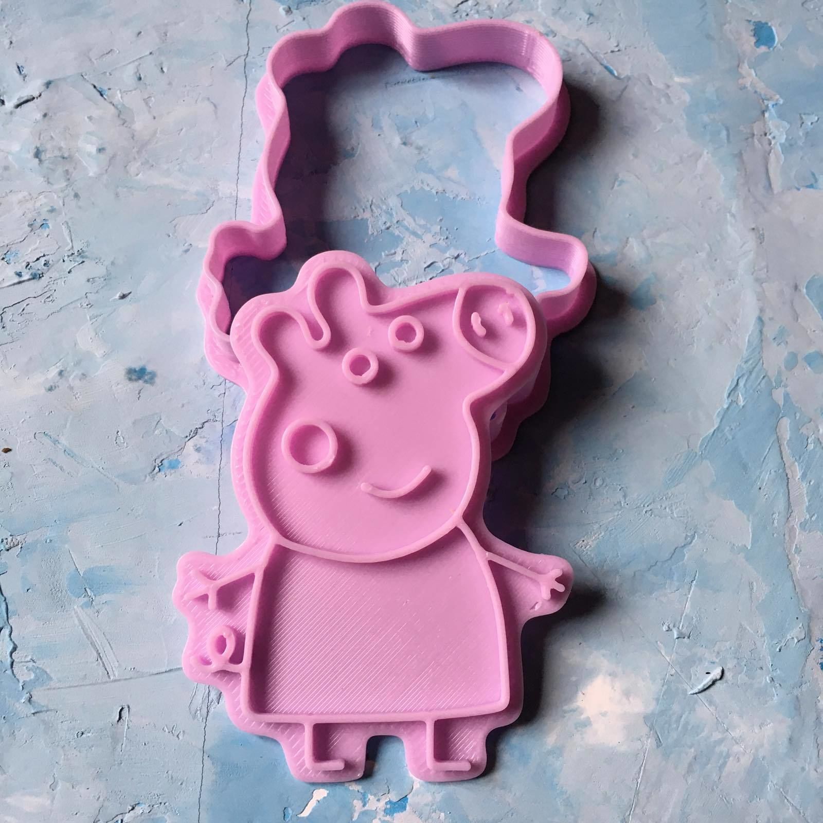 Peppa Pig Cookie Cutter 3D print model 3D print model_3