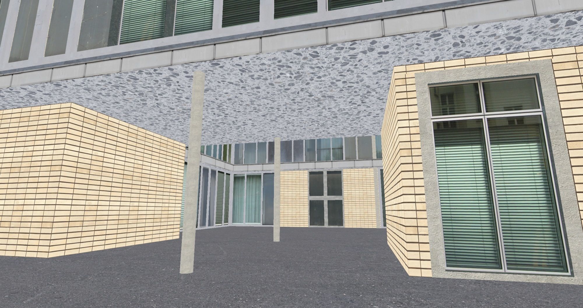 East Berlin Cafe Restaurant Moskau Low-poly 3D model_12